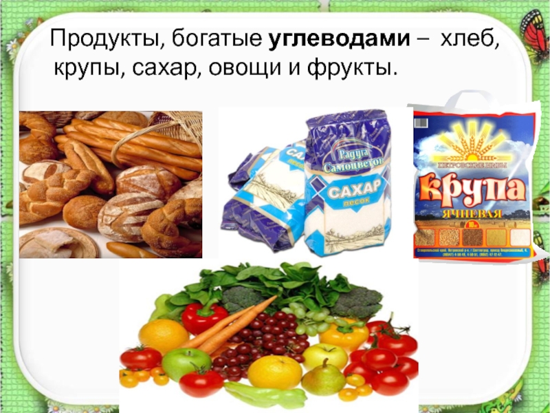 Углеводы в каких продуктах картинки