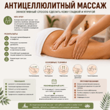 Польза антицеллюлитного массажа